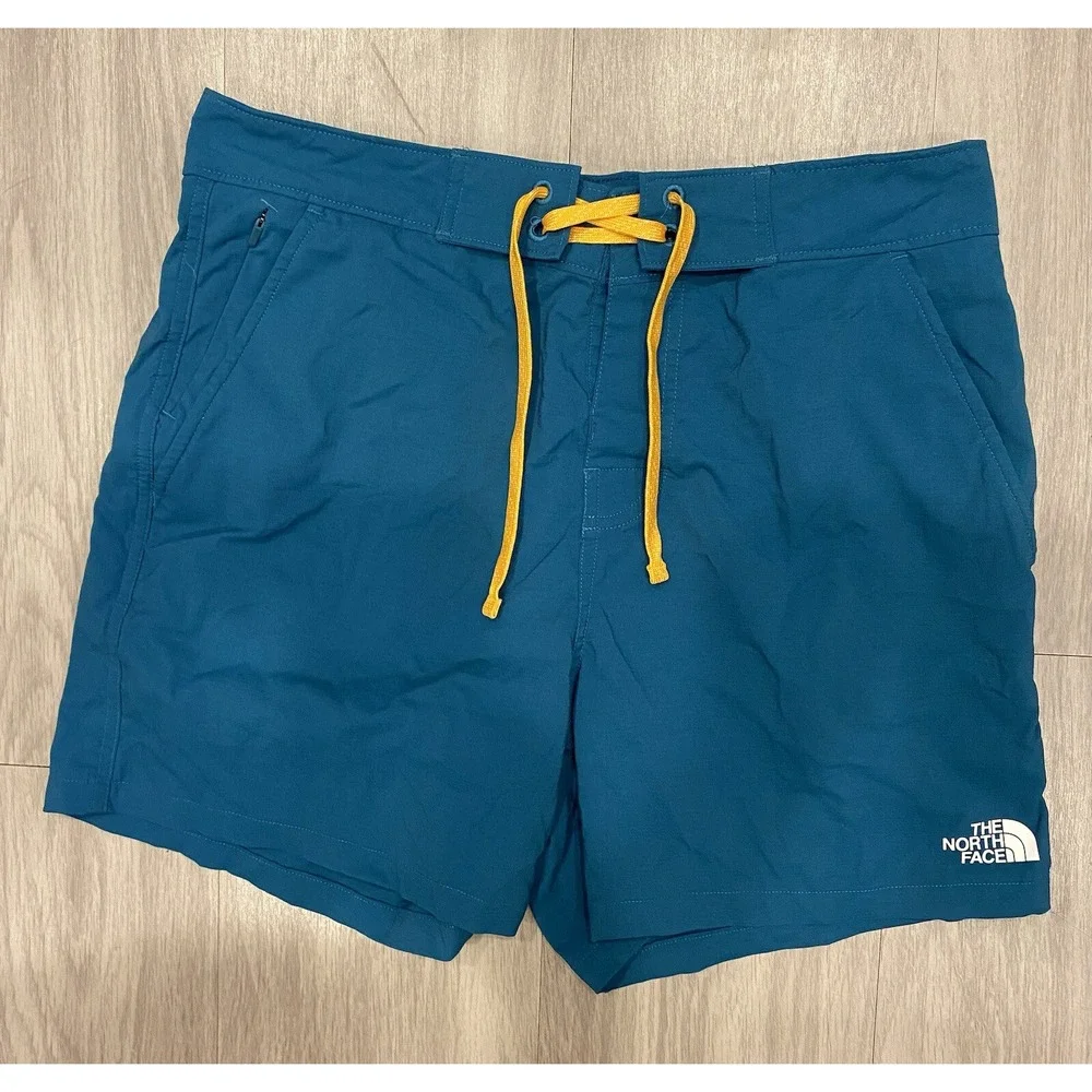 The North Face Teal Swim Trunks 4